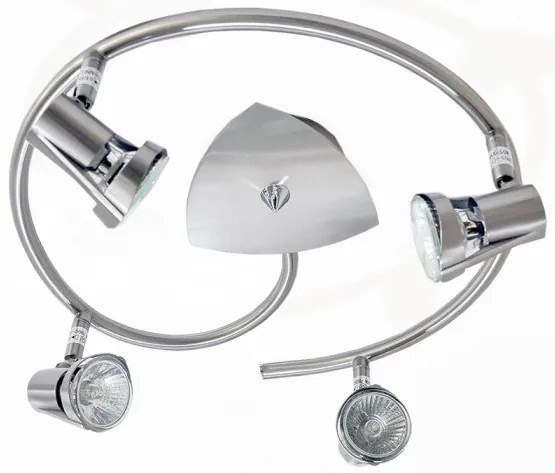 Σποτ Φωτιστικό Οροφής HP-716B-04A-871 Νίκελ Ματ 50W GU10 Sunlight-HP-716B-04A-871-Νίκελ Ματ HP-716B-04A-871