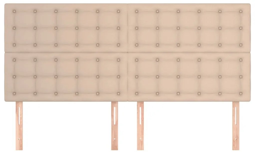 vidaXL Κεφαλάρι Καπουτσίνο 200x5x118/128 εκ. από Συνθετικό Δέρμα