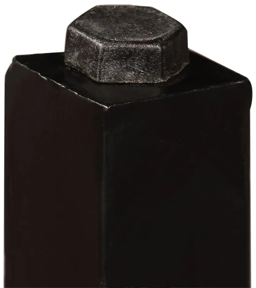 vidaXL Σετ Επίπλων Μπαρ 5 τεμ. Μασίφ Ξύλο / Γνήσιο Δέρμα