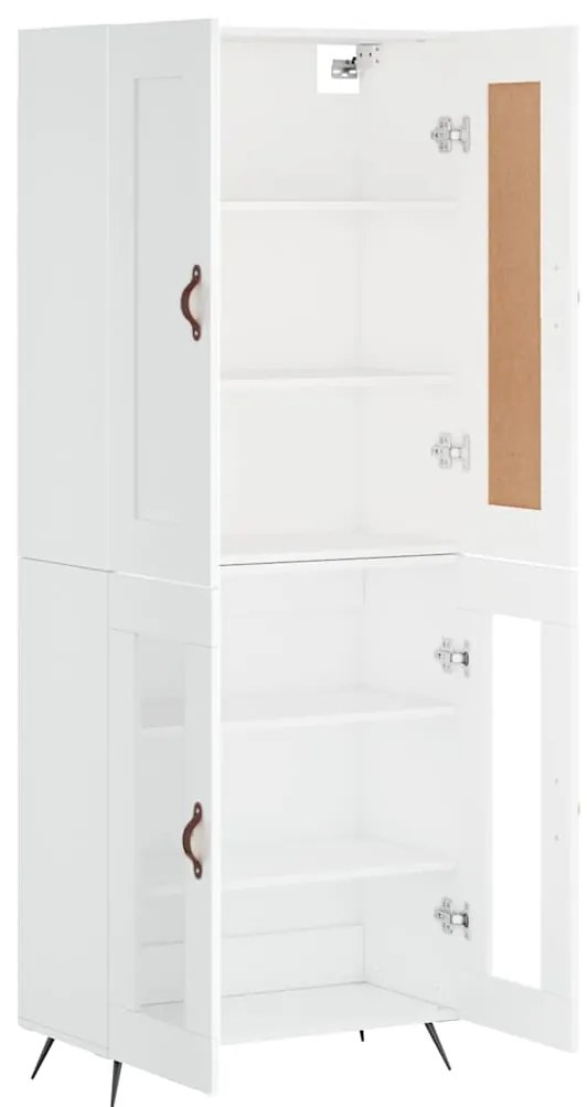 vidaXL Ντουλάπι Λευκό 69,5x34x180 εκ. από Επεξεργασμένο Ξύλο