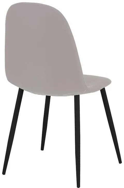 Τραπεζαρία Gustas-Bella C σετ 5τμχ γκρι μαρμάρου sintered stone-μαύρο μέταλλο 140x80x75εκ 140x80x75 εκ.