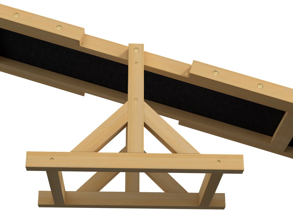 PawHut Ράμπα ισορροπίας για σκύλους για εκπαίδευση Agility, αντιολισθητική, αντοχή έως 50 kg, 180 x 30 x 30 cm