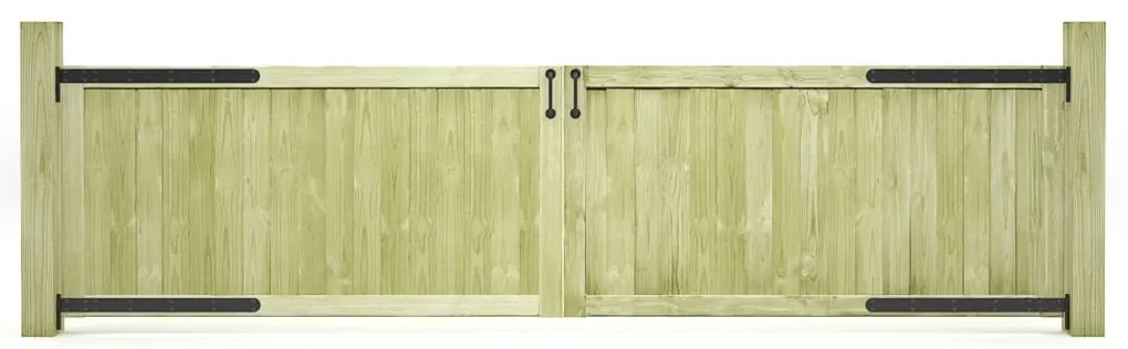 vidaXL Πόρτες Φράχτη 2 τεμ. 300 x 75 εκ. από Εμποτισμένο Ξύλο Πεύκου