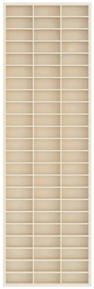 vidaXL Κάθετο Εκθετήριο Τοίχου με ράφι Επιτοίχιο Μπεζ 30 x 4,5 x 96 cm