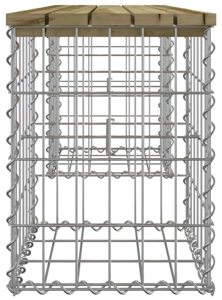 vidaXL Παγκάκι Κήπου Συρματοκιβώτιο 103x31x42 εκ. Εμποτ. Ξύλο Πεύκου