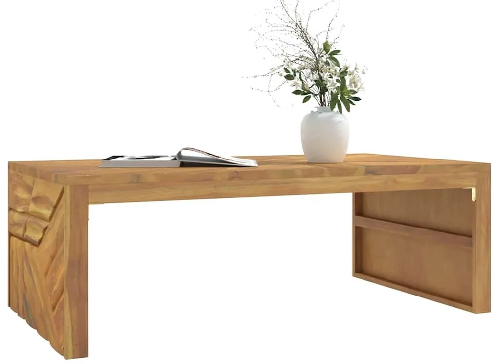 vidaXL Τραπεζάκι Σαλονιού 110x60x38 εκ. από Μασίφ Ξύλο Teak