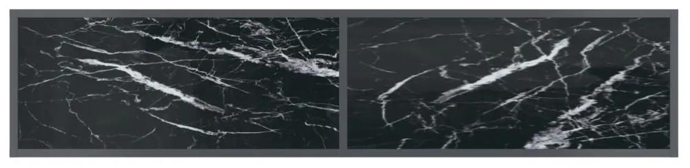 vidaXL Τραπέζι Κονσόλα Μαύρο 160 x 35 x 75,5 εκ. από Ψημένο Γυαλί