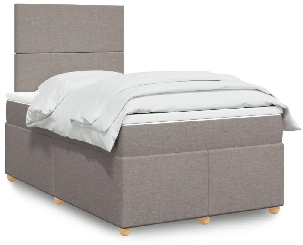 ΚΡΕΒΑΤΙ BOXSPRING ΜΕ ΣΤΡΩΜΑ TAUPE 120X200 ΕΚ. ΥΦΑΣΜΑΤΙΝΟ 3291244