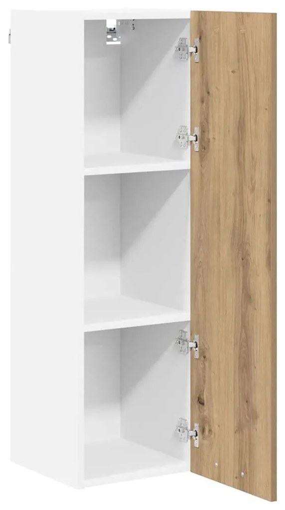 vidaXL Κρεμαστό ντουλάπι με αποθήκευση Artisan Oak 30 x 31 x 100 εκ.