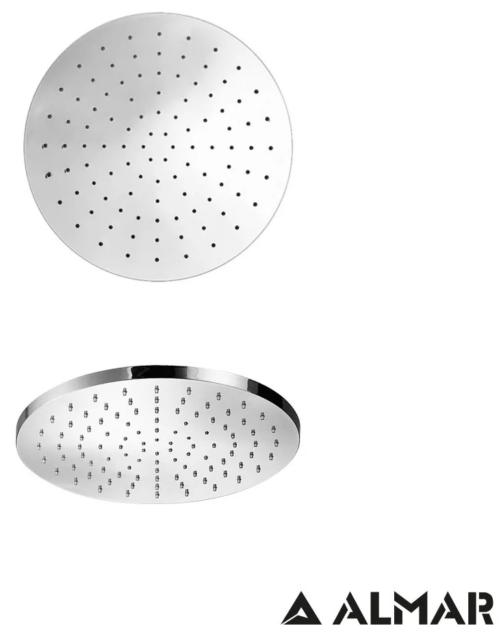 Κεφαλή Ντουζ Emotion Φ20 χωρίς μπράτσο Almar Chrome E044075-100