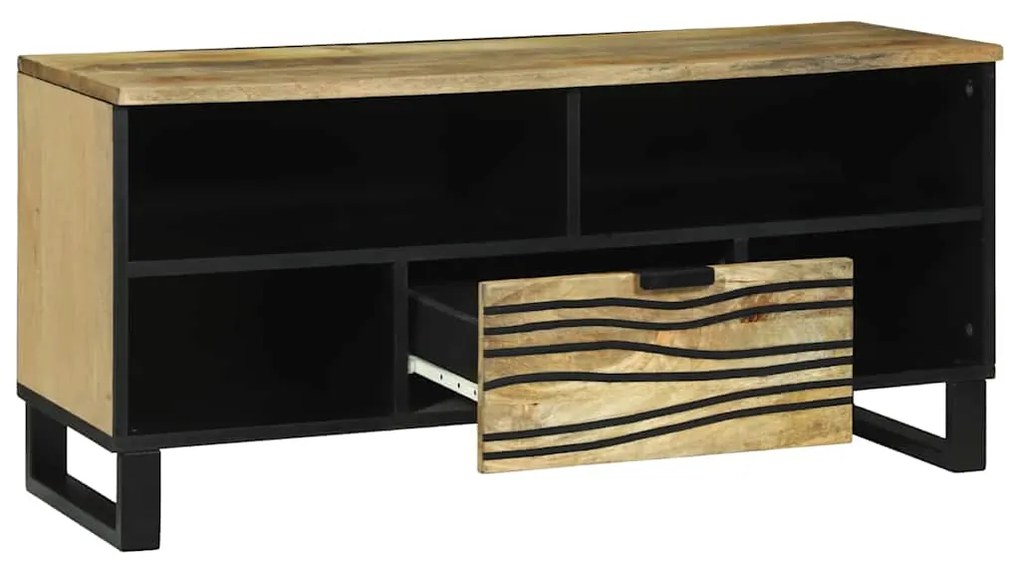vidaXL Ντουλάπι Τηλεόρασης Καφέ 105 x 33 x 46 εκ. Μασίφ ξύλο μάνγκο