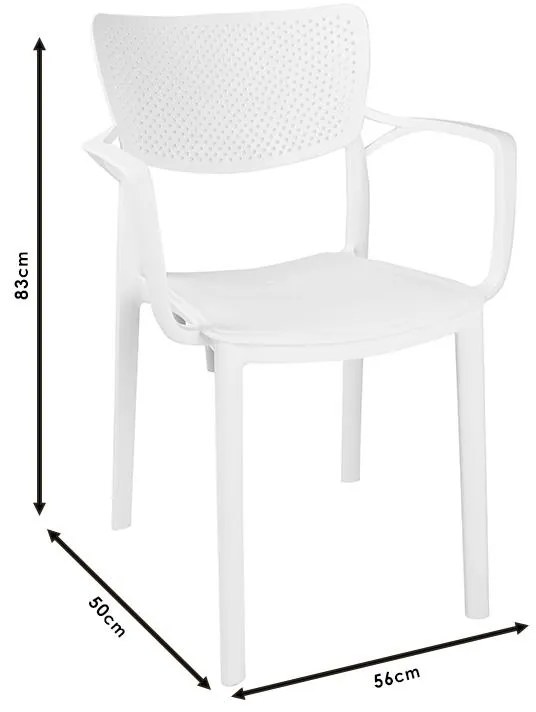 Καρέκλα - Πολυθρόνα Frontline PP cappucino 56x50x83 εκ.