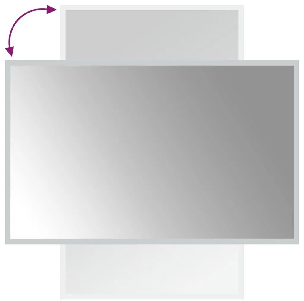 vidaXL Καθρέφτης Μπάνιου με LED 50x80 εκ.