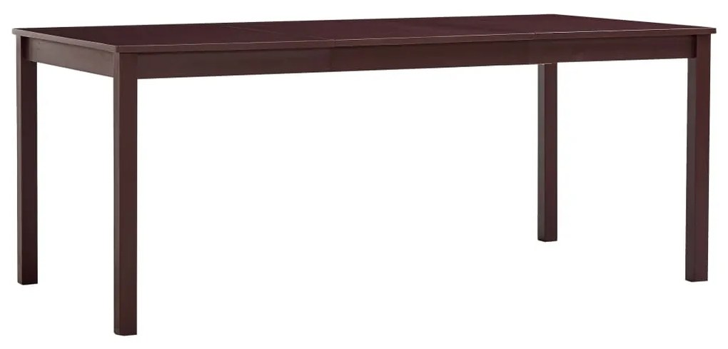 vidaXL Τραπεζαρία Σκούρο Καφέ 180 x 90 x 73 εκ. από Ξύλο Πεύκου