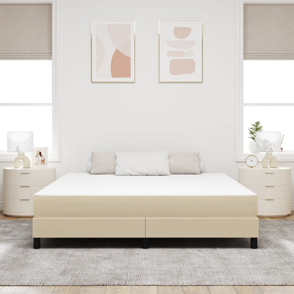 vidaXL Στρώμα Κρεβατιού με στρώμα Πράσινο 180 x 200 cm ύφασμα