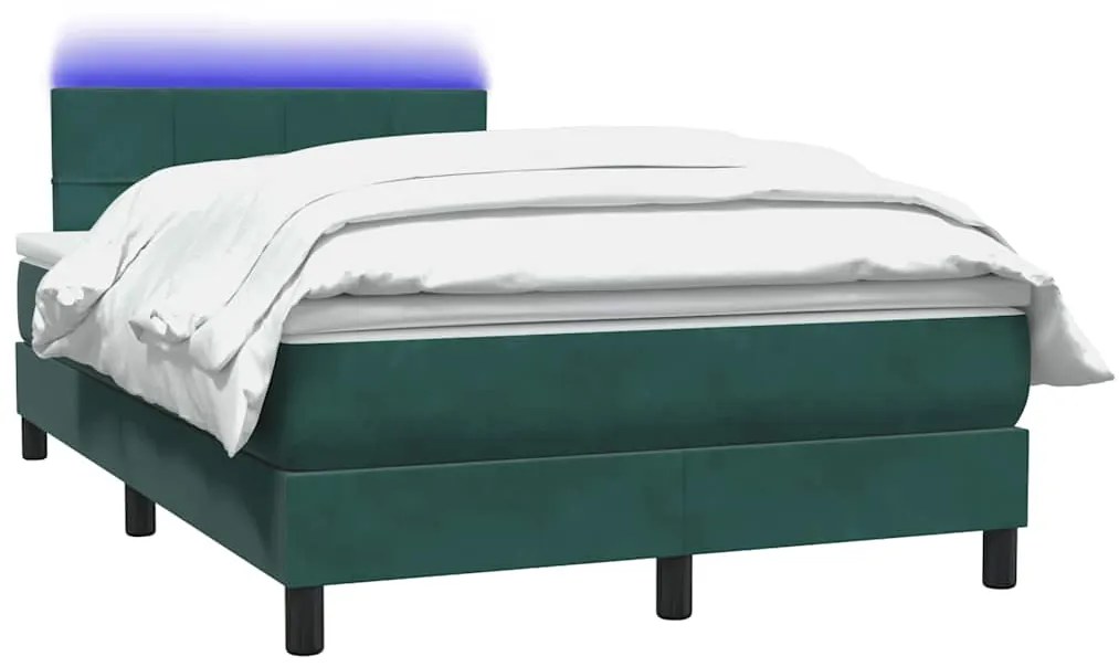 ΚΡΕΒΑΤΙ BOXSPRING ΜΕ ΣΤΡΩΜΑ ΣΚΟΥΡΟ ΠΡΑΣΙΝΟ 120X210ΕΚ. ΒΕΛΟΥΔΙΝΟ 3316878