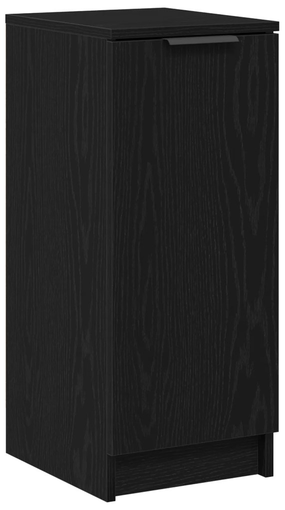 vidaXL Ντουλάπι Παπουτσιών Μαύρο Δρύς 30x35x70 εκ από Επεξεργασμένο Ξύλο