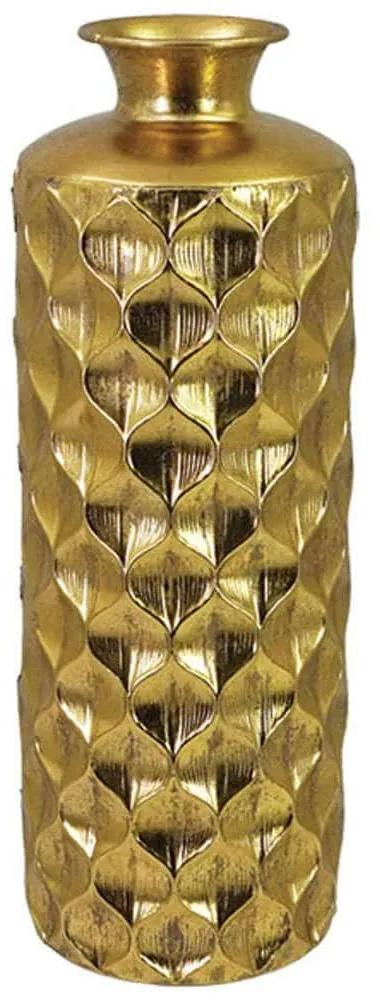 Βάζο Μεταλλικό Μπουκάλι 15-00-22415 Φ17x49cm Gold Marhome Μέταλλο
