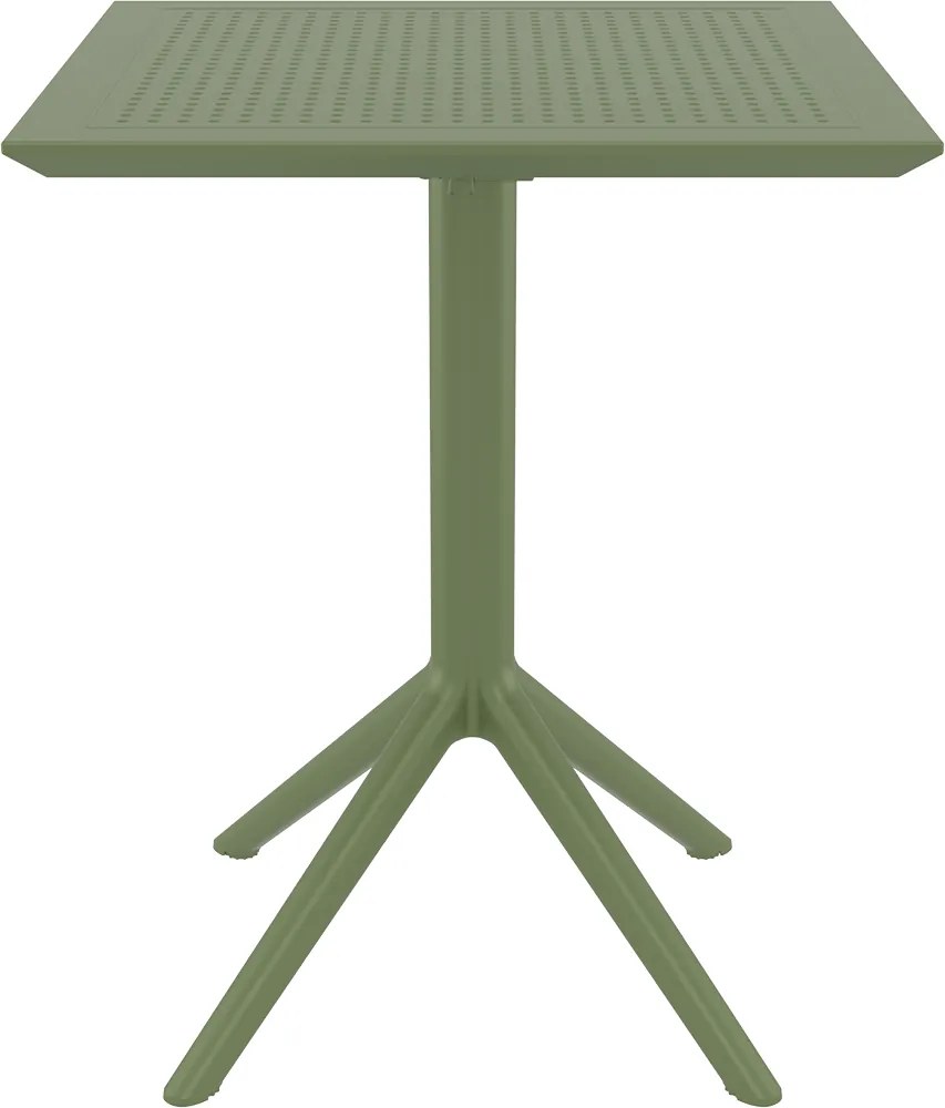 SIESTA SKY OLIVE GREEN 60Χ60X74εκ. ΤΡΑΠΕΖΙ ΠΤΥΣ/ΝΟ ΠΟΛ/ΝΙΟΥ 60X60X74εκ.20.0291
