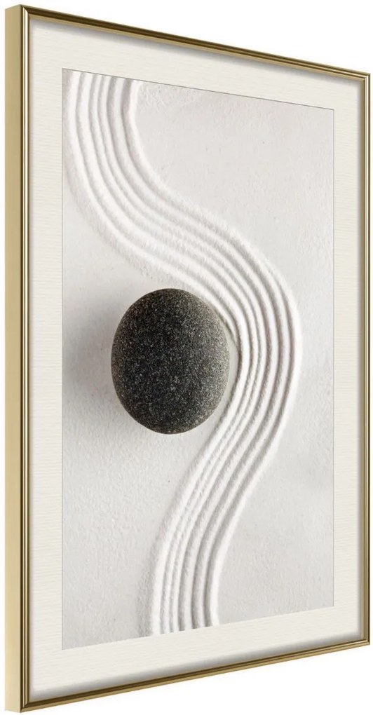 Αφίσα - Zen Garden - 20x30 - Χρυσό - Με πασπαρτού