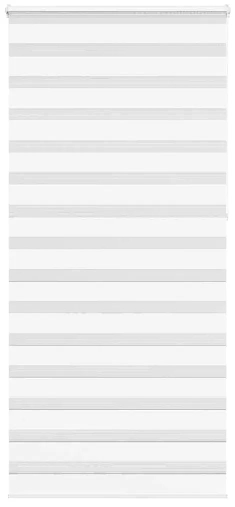 vidaXL Ζέβρα τυφλή Λευκό Πλάτος υφάσματος 105,9 εκ. Πολυεστέρας