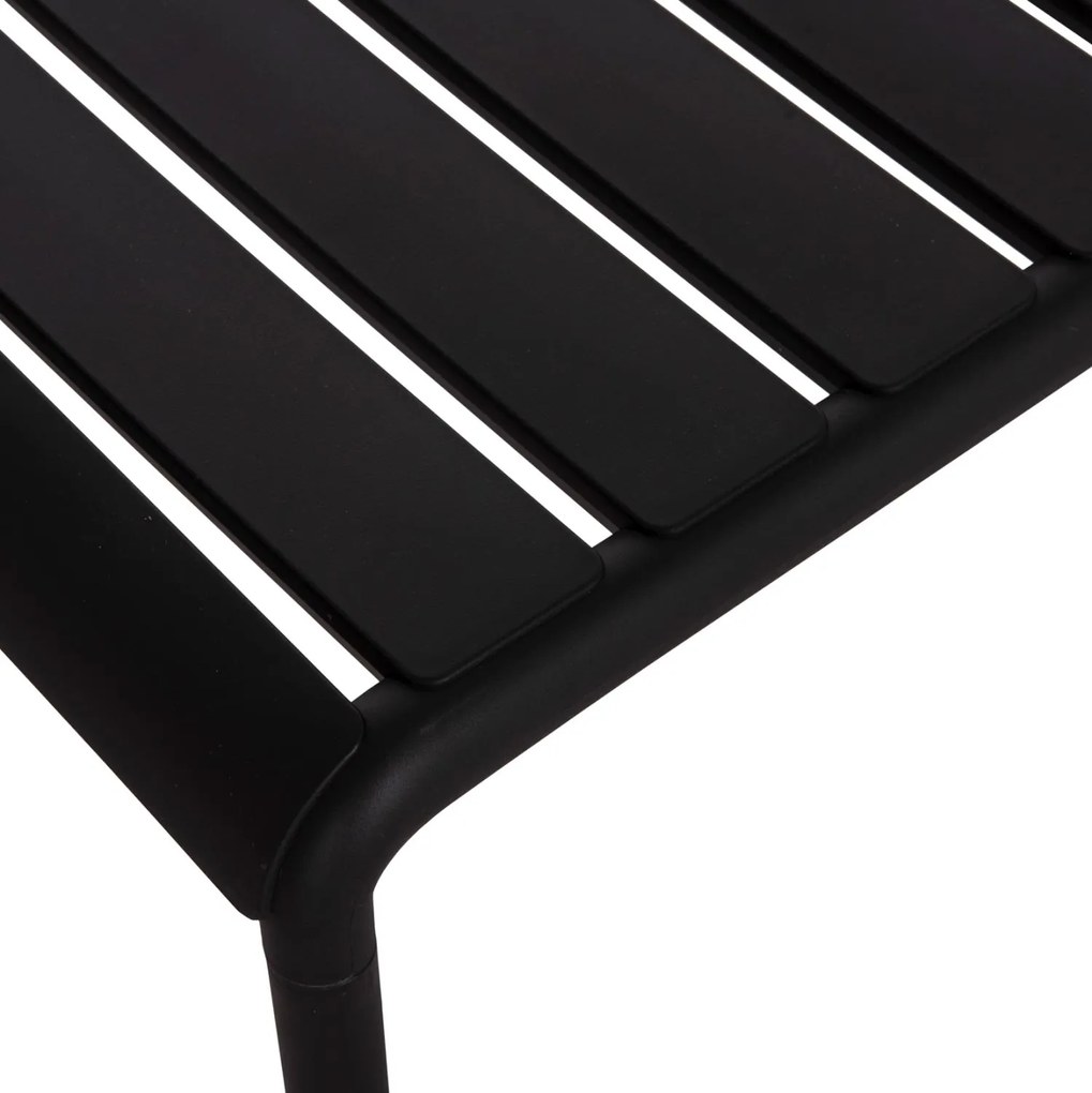 Τραπέζι κήπου KORVER C6334.02 Χαμηλό Πολυπροπυλενίου Μαύρο 100x60x46Υ εκ. 100x60x46 εκ.