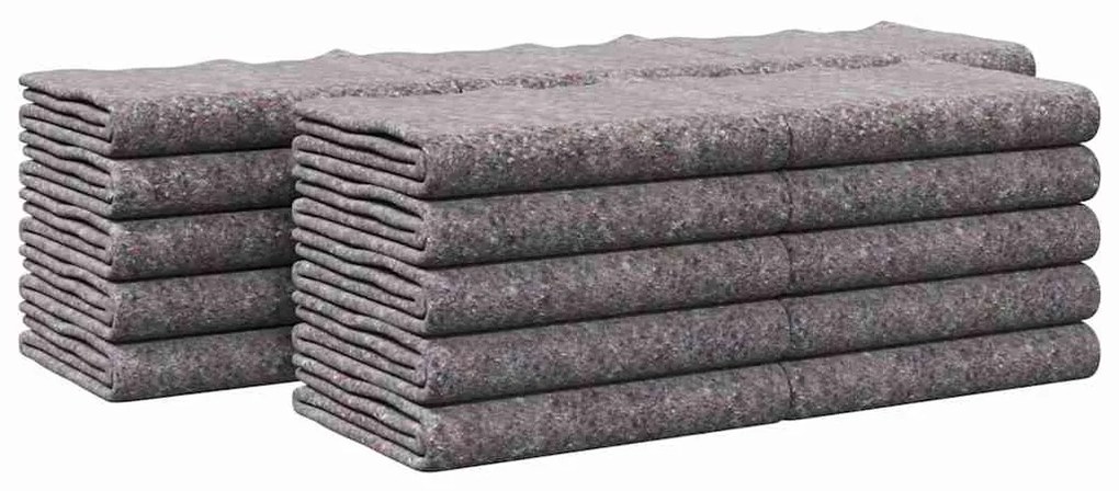 vidaXL Κουβέρτες Μετακόμισης 25 pcs Γκρι 150 x 200 cm ύφασμα