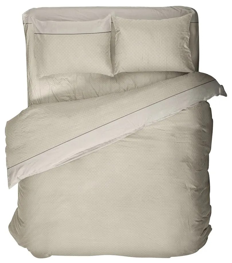 Σεντόνια 2543 Φανελένια Με Λάστιχο (Σετ 4τμχ) Beige Viopros Υπέρδιπλo 160x225cm 100% Cotton