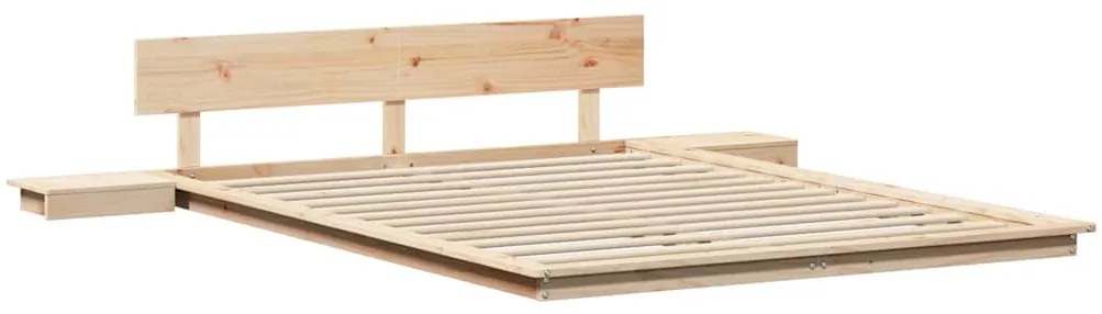 vidaXL Σκελετός Κρεβατιού Καφέ 160 x 200 cm ξύλο