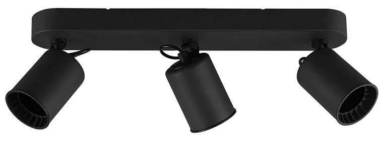 Φωτιστικό Οροφής-Σποτ Pago 41x15x7cm Black Mat-Black 803500332 Trio Lighting Metal, Plastic