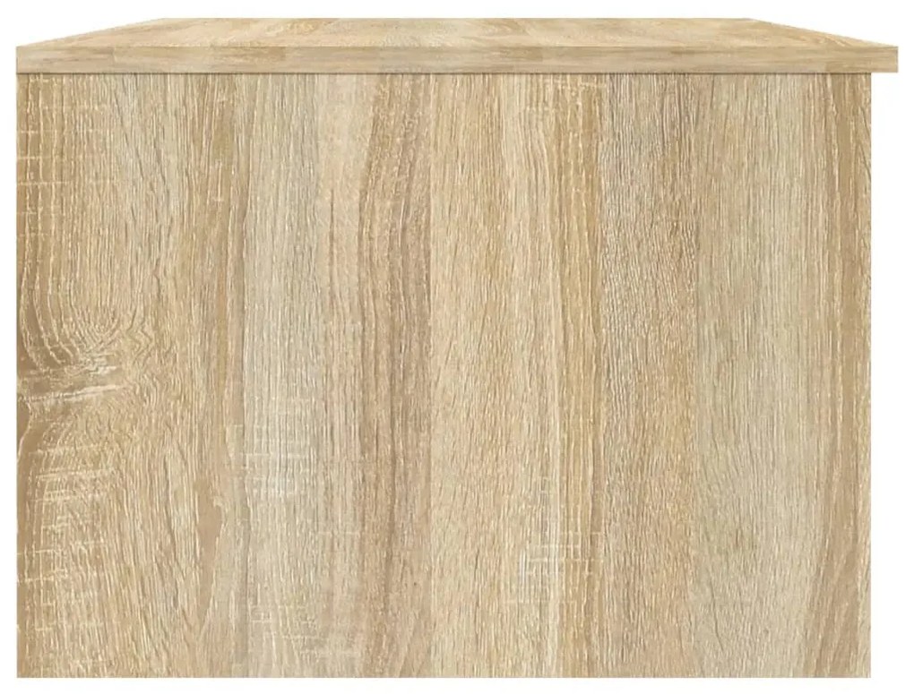 vidaXL Τραπεζάκι Σαλονιού Λευκό &amp; Sonoma Δρυς 102x50x36 εκ. Επεξ. Ξύλο