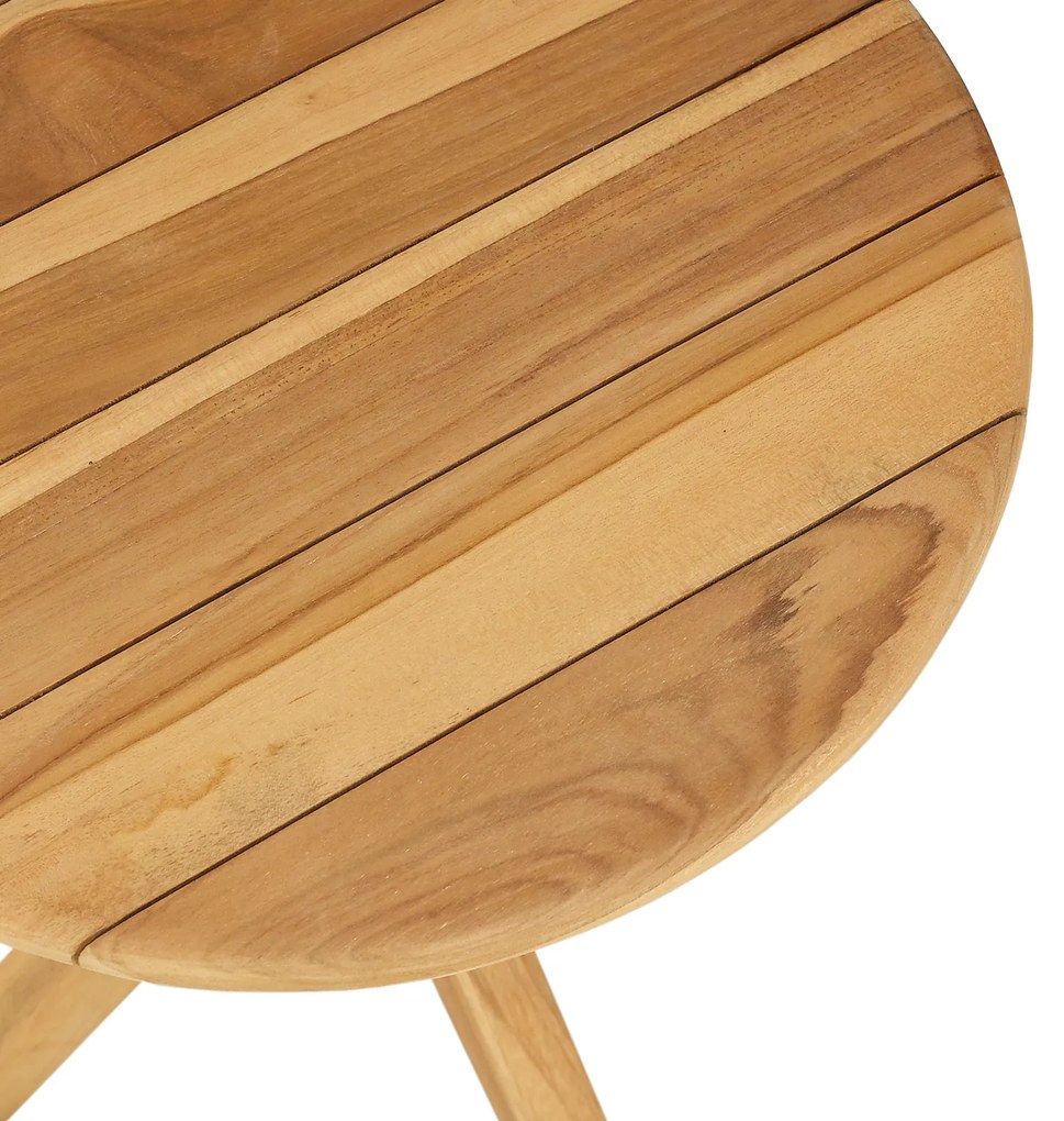 vidaXL Τραπέζι Κήπου Ø40x41 εκ. Μασίφ ξύλο teak