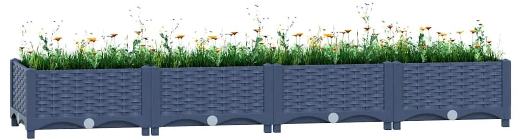 vidaXL Ζαρντινιέρα 160 x 40 x 23 εκ. από Πολυπροπυλένιο
