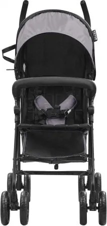 VEVOR Lightweight Stroller Compact Easy Fold Adjustable Backrest Light Gray/Black