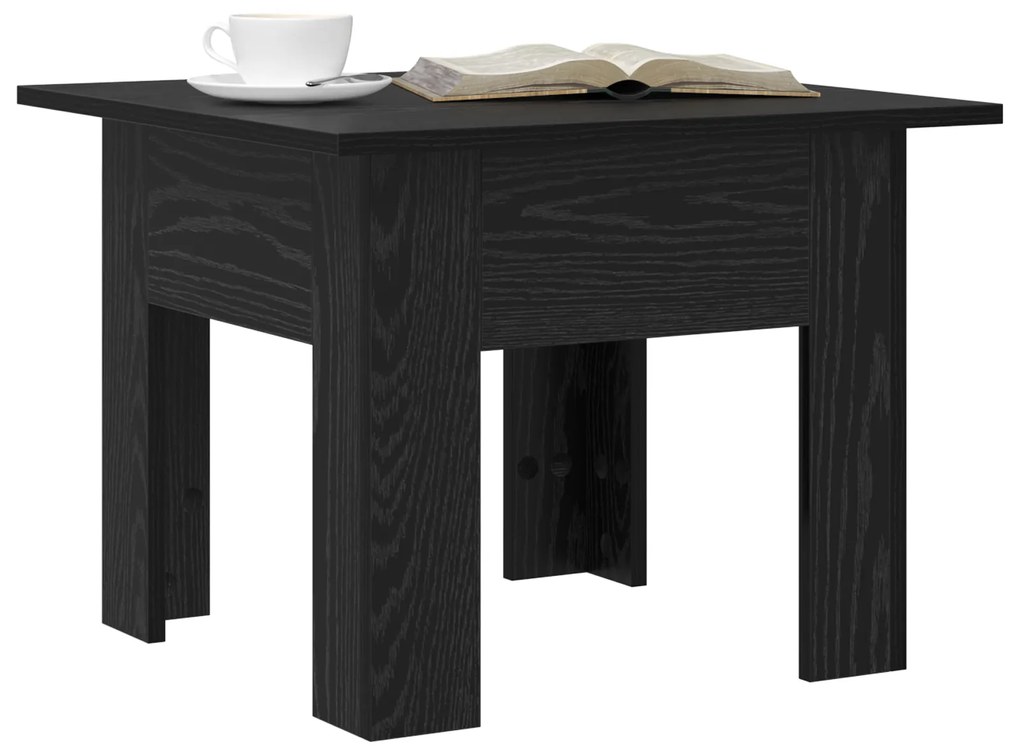 vidaXL Τραπέζι Καφέ Μαύρη Δρυς 55 x 55 x 42 εκ