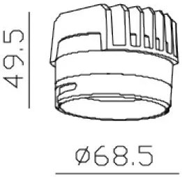 Led module Viokef Top-Spot-Μαύρο