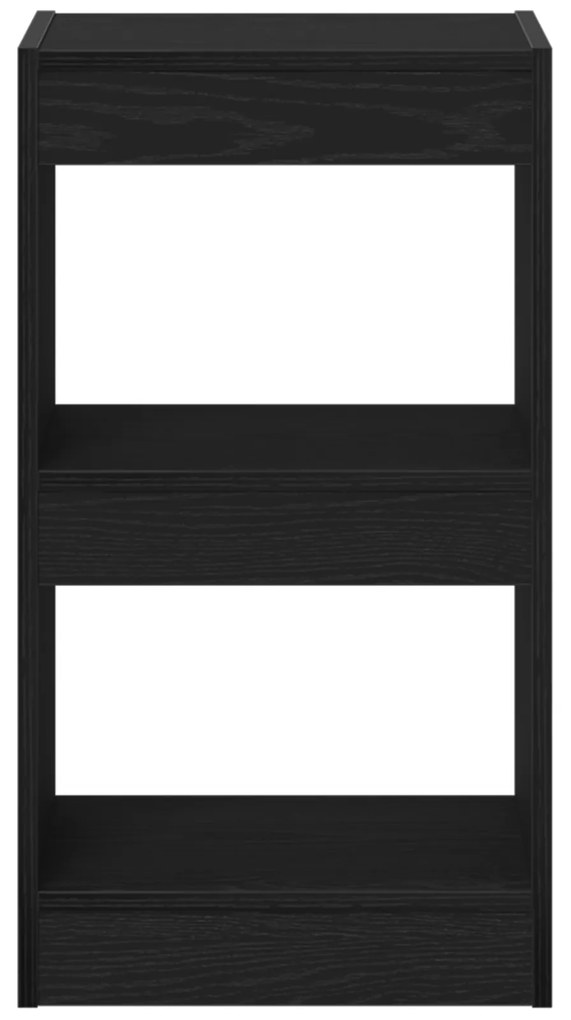 vidaXL Βιβλιοθήκη/Διαίρεση Χώρου Μαύρο Δρυς 40x30x71,5 εκ