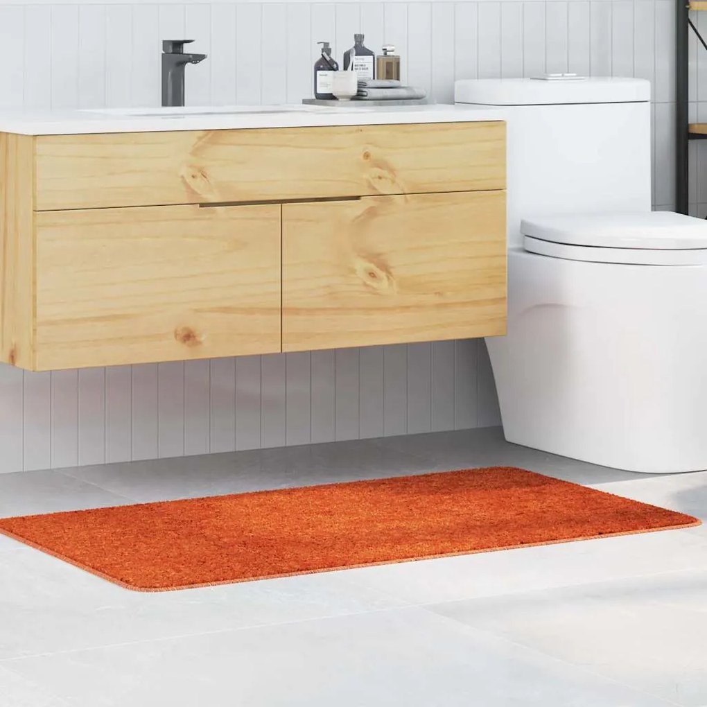 vidaXL Πατάκι μπάνιου Πορτοκαλί 70 x 120 cm Πολυπροπυλένιο