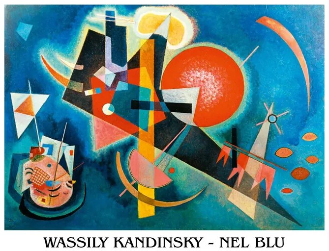 Εκτύπωση τέχνης Kandinsky - Nel Blu, Wassily Kandinsky