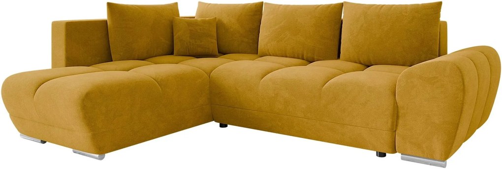 Γωνιακός καναπές Forrest-Moustardi-Αριστερή - 290.00Χ183.00Χ85.00cm