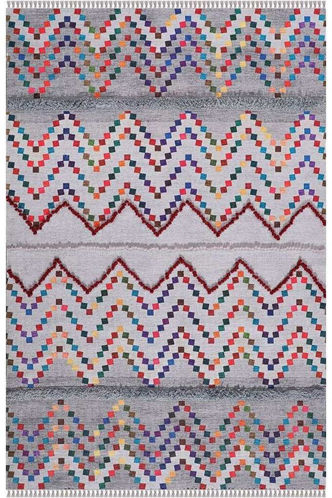 Χαλί Kilim 6570 Grey-Multi New Plan 160X230cm