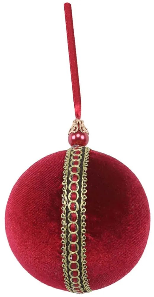 Χριστουγεννιάτικη Μπάλα Spectrum 024237 8x8x8cm Red-Gold