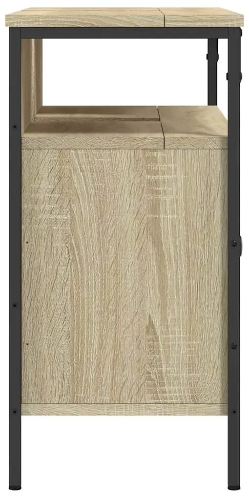vidaXL Ντουλάπι Νιπτήρα Μπάνιου Sonoma Δρυς 80x30x60 εκ. Επεξ. Ξύλο