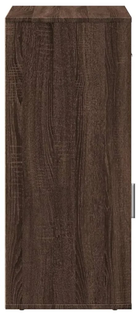 vidaXL Ραφιέρα με Ντουλάπια Καφέ Δρυς 56,5x39x90εκ. Επεξεργασμένο Ξύλο