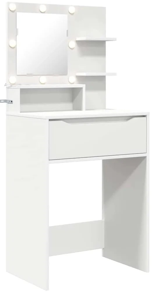 vidaXL Τραπέζια Ντυσίματος Κρεβατοκάμαρας Λευκό 80 x 39,6 x 135 εκ