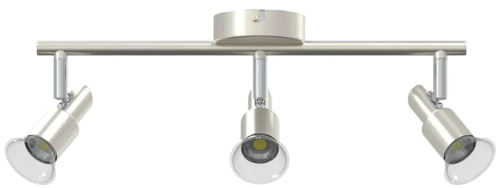 vidaXL Σποτ οροφής Βουρτσισμένο Νίκελ 39 x 10.5 x 10.5 εκ Ατσάλι