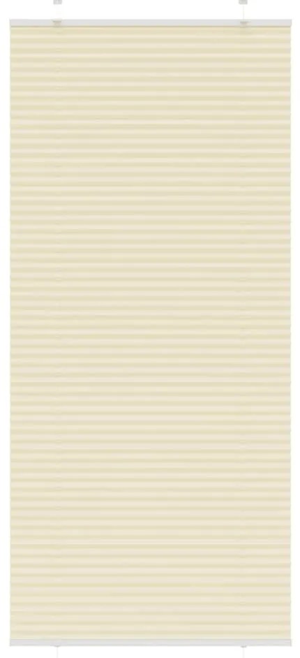 vidaXL Πλισέ περσίδα Κρέμα 85x200 cm Πλάτος υφάσματος 84,4 cm
