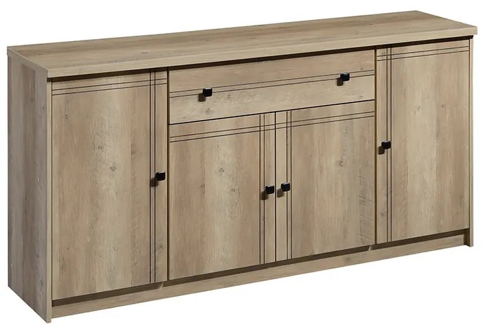 Μπουφές Libby pakoworld φυσικό 160x39.5x83εκ - 123-000165 - 123-000165