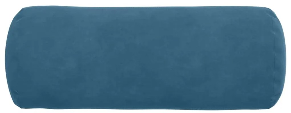 vidaXL Μαξιλάρια Στήριγμα 2 pcs Μπλε Ø 15 x 40 εκ Υφασμάτινο Κορντουρά