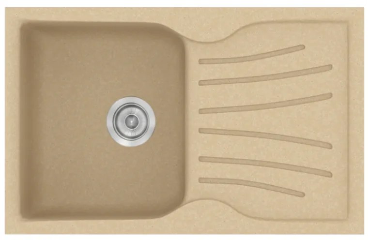 Sanitec Classic 327 Granite Cappucino Ένθετος Νεροχύτης